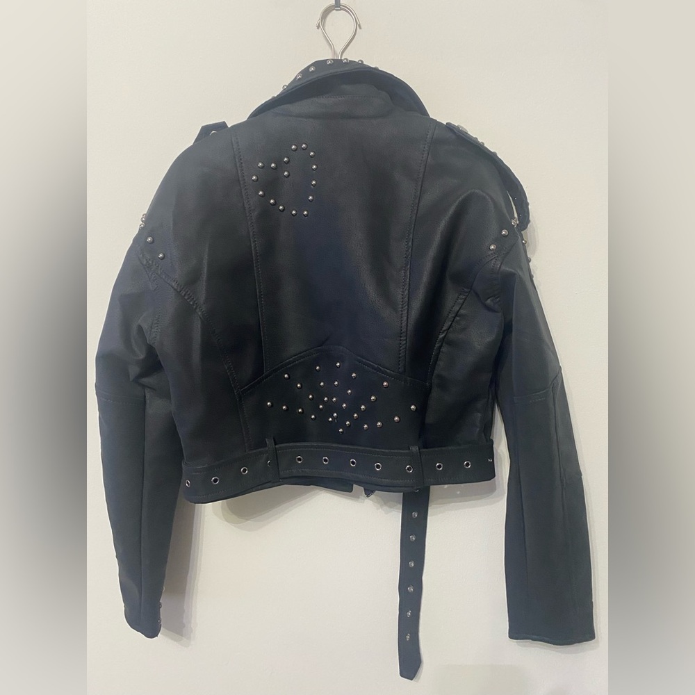 Black Biker Jacket - Picture 5 of 6